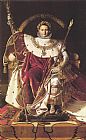 Napoleon I on His Imperial Throne by Jean Auguste Dominique Ingres